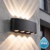 Applique murale de façade LED JNH041-8G Black