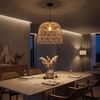 PŘÍRODNÍ BOHO ZÁVĚSNÉ STROPNÍ SVÍTIDLO APP1352-1CP 40 cm