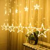 Lumières d'arbre de Noël rideau LED étoiles 2m