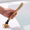 Grifo de Bañera de 3 Orificios Rea Lungo Brush Gold