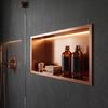 ВСТРАИВАЕМАЯ ВАННАЯ ПОЛКА LED 30x60 brush copper