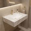 Настенная раковина REA Aresa Grey Gold 80