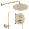 Set doccia da incasso Rea Lungo Diamond Brush Gold + BOX