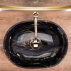 Nadgradni umivaonik Rea Amelia Black Marble shiny