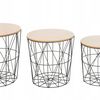 Set of 3 wire tables Twins Round
