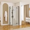 Shower enclosure REA Hugo Double Black 100x100