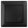 Doorbell Push Button with Frame OSTE JNH008-W BLACK