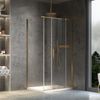 Shower enclosure REA Montana Gold Brush 100x100