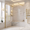 Душова стінка Rea Flexi Transparent / Gold 120