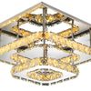 Krištáľová stropná lampa Plafond LED 24W štvorcová APP409-C APP410-C