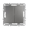 Double Switch OSTE JNH007-W GREY