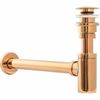 Siphon de lavabo Clic-Clac Universel Rose Gold