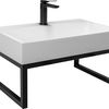 Conglomerate washbasin GOYA 70cm + Frame