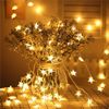 Christmas tree lights Garland LED Gold Stars