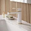 Robinet de lavabo REA Bloom White Gold Low