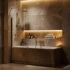 Душова шторка Rea Travis Gold Brush 80