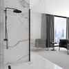 Shower screen Rea Aero Intimo Black Mat 120