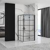 Shower enclosure Rea Molier Black Double 90x110