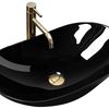 Lavabo da appoggio in ceramica Royal 60 Black