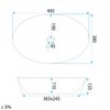 Countertop washbasin Rea Samanta