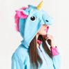 Sudadera con capucha Kigurumi Pegaz Blue S