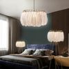 Lampa sufitowa z piórami  boho APP662 Złota