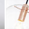 Lampada da soffitto pensile di vetro Lassi 20 cm Rose gold