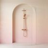 Thermostatic shower system Rea Lungo Diamond Copper Brush
