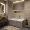 Built-in acrylic bathtub Rea Gloria 120