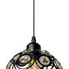 LAMPA WISZĄCA SUFITOWA KRYSZTAŁOWA APP206-1C Czarna