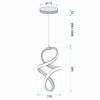 Suspension LED G074-1CP Gold