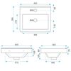 Conjunto de muebles de baño con lavabo Molly 40cm White