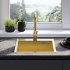 Stainless steel sink Leo 50 BRUSH GOLD