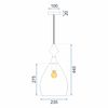 Lampa Sufitowa Szklana APP432-1CP Amber