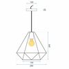 LAMPA SUFITOWA TRÓJKĄTNA GEOMETRYCZNA  APP252-1CP CZARNA