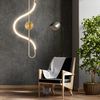 Lampe LED APP858-W Long Gold