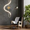 Lámpara de pared LED APP858-W Long Gold