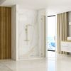 Shower doors Rea Hugo 90 Gold Brush + Shower screen 30