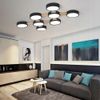 ELEGANCKA LAMPA SUFITOWA APP210-3CPR KRYSZTAŁ SREBRNA