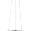 Křišťálová LED stropní lampa APP1041-CP + dálkový ovladač