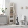 Toilet paper stand Bamboo Black 321502
