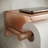 Държач за тоалетна хартия с етажерка 6613 Modern Copper Brush