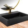 CONGLOMERATE WASHBASIN GOYA BLACK MAT 50CM
