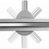 Linear drainage Rea Neo Slim Pro Nickel Brush INOX 90