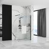 Shower screen Rea Aero Black Mat 100 + hanger EVO