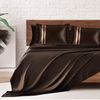 Taie d'oreiller Satin Brown Chloe