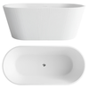 Baignoire autoportante en acrylique OFELIA 170