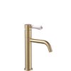 Bathroom faucet Rea Serra Brush Gold low