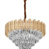 Lampe suspendue Cristal G053-CP 80CM Gold
