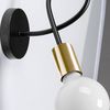 Kovová nástěnná lampa Loft PARADISE APP516-1W Gold